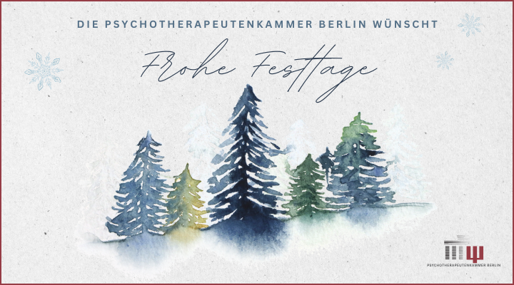 Weihnachtskarte PtK 2025 mit Winterlandschaft