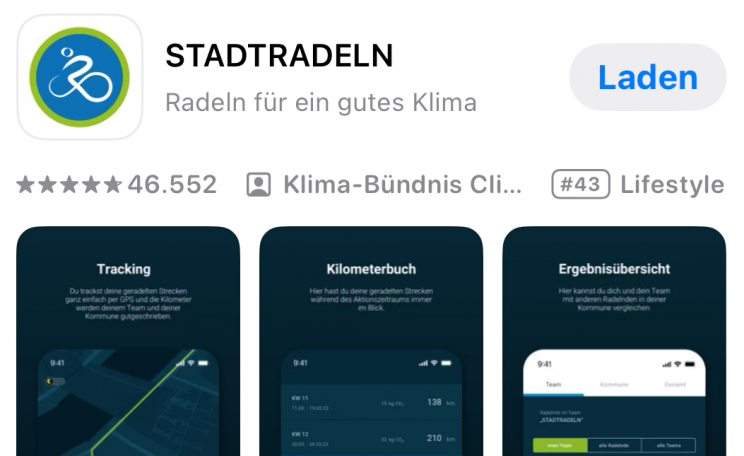 Stadtradeln App